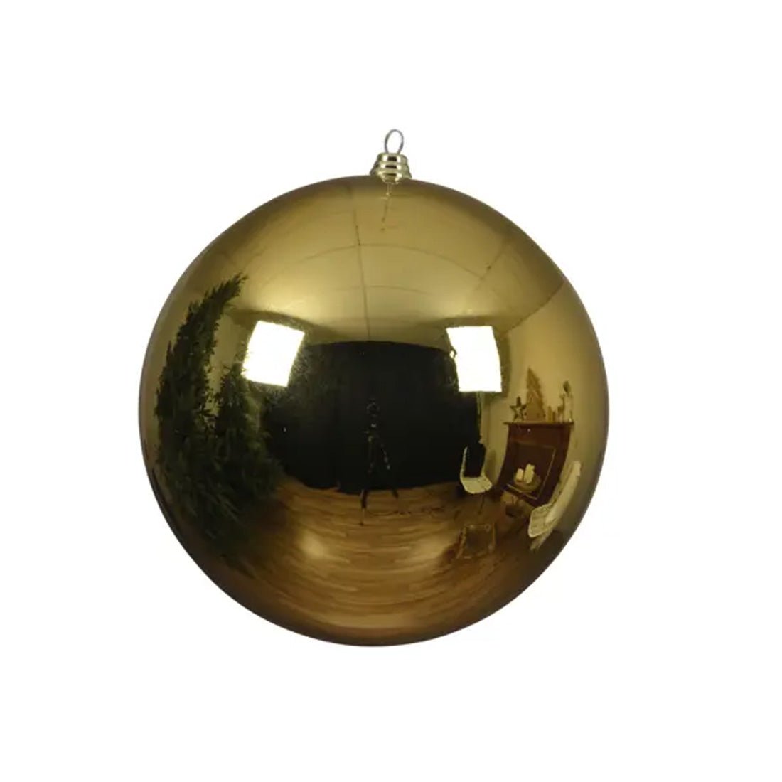 Christmas Light Gold Ball Ornament