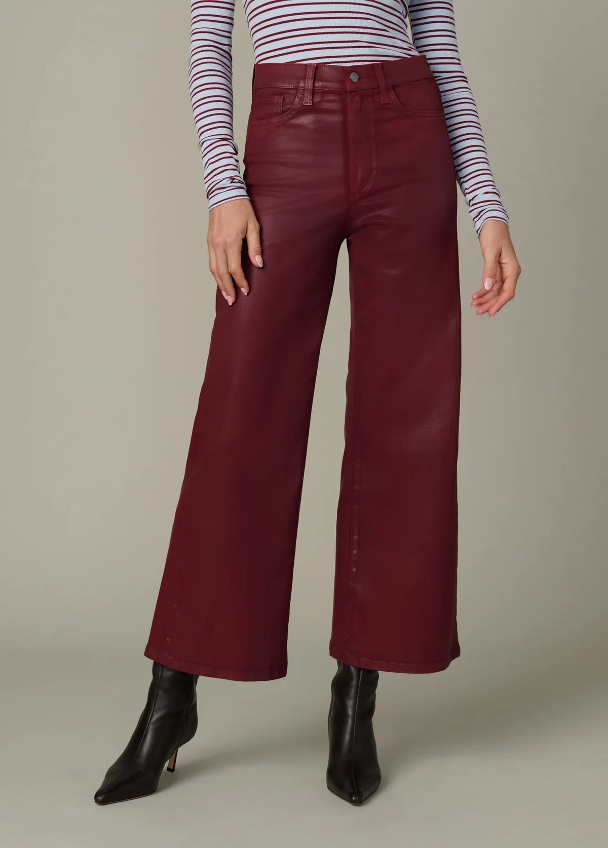 THE MIA WIDE LEG ANKLE COATED