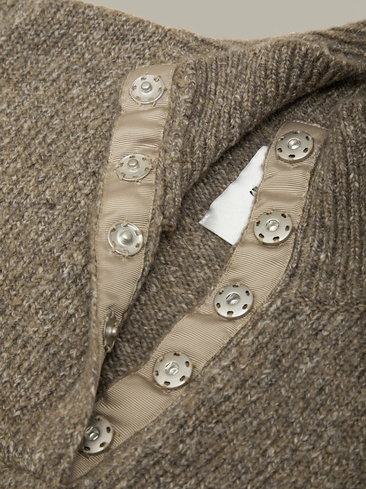 BOXY SNAP FRONT HENLEY