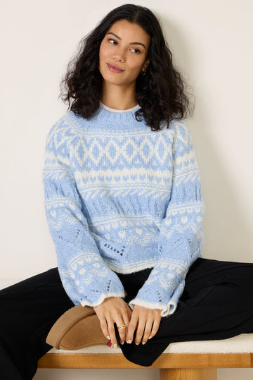 Fairisle Crew Neck Sweater