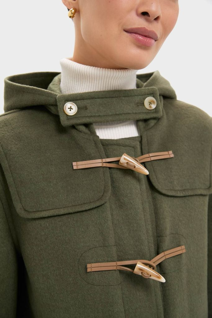 Olive Green Arthur Toggle Stadium Coat