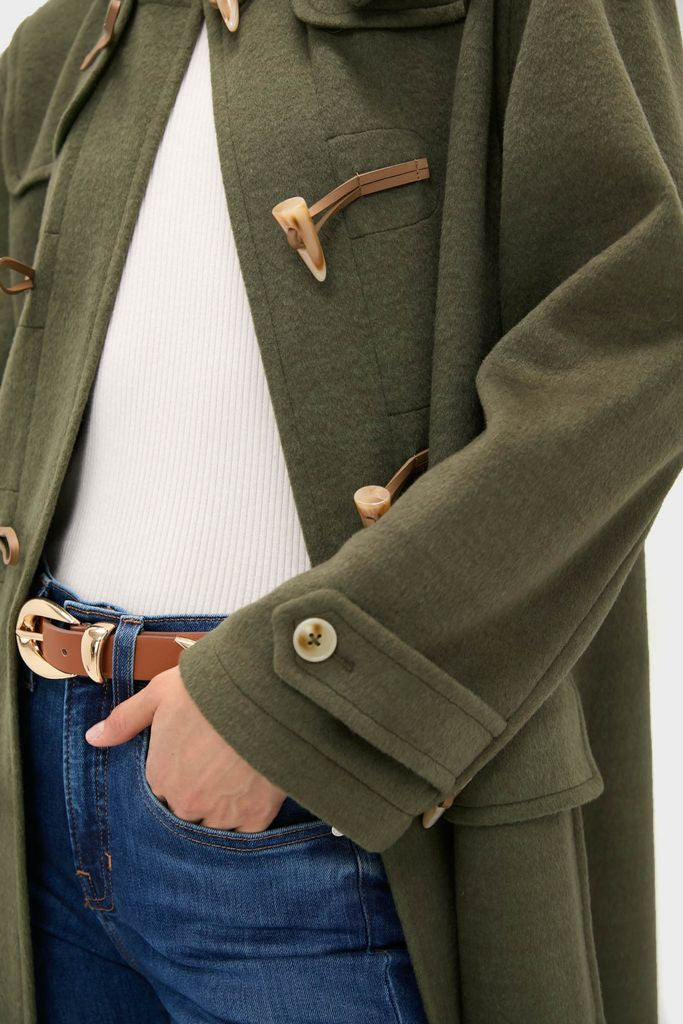 Olive Green Arthur Toggle Stadium Coat