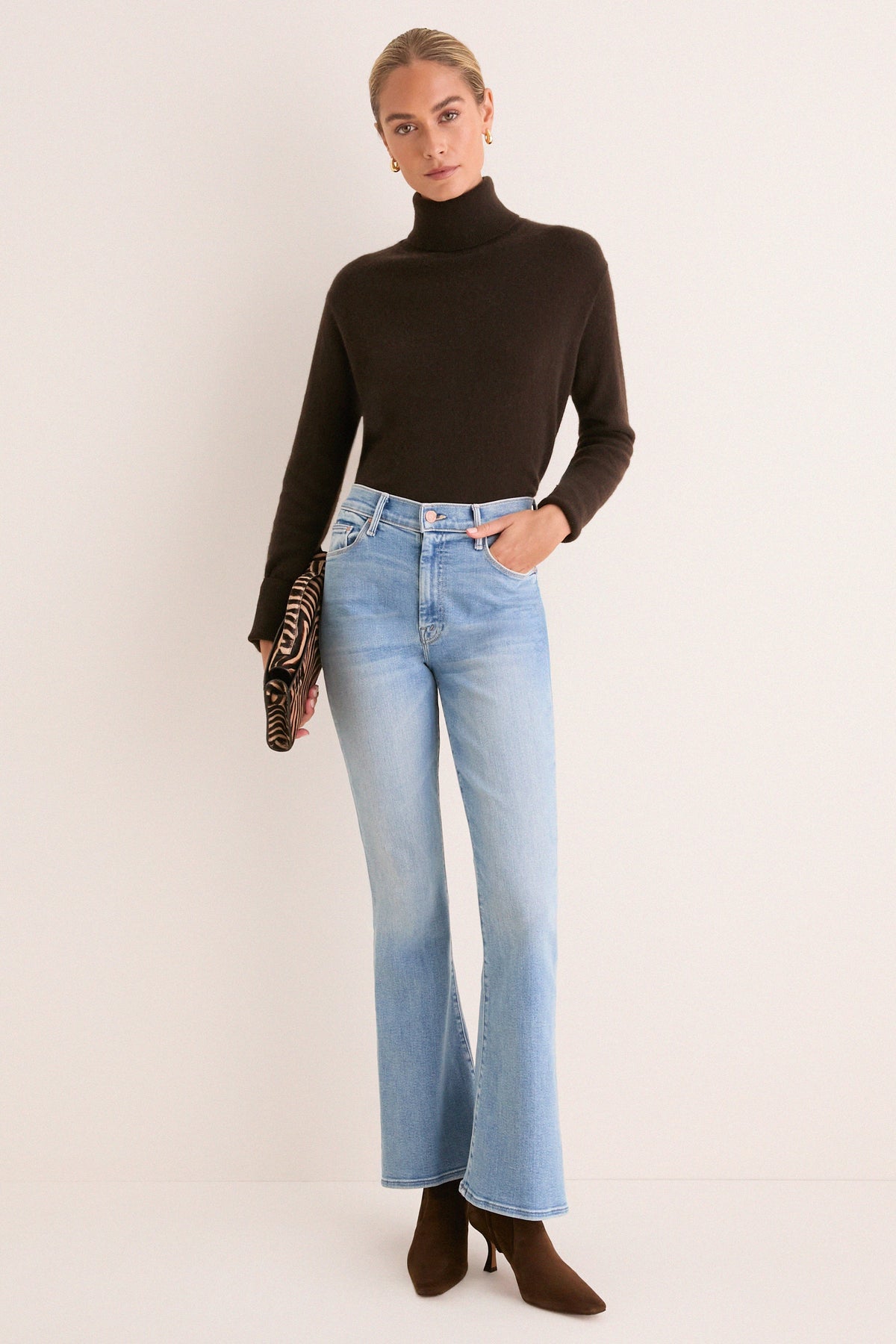 Espresso Cashmere Evelyn Turtleneck
