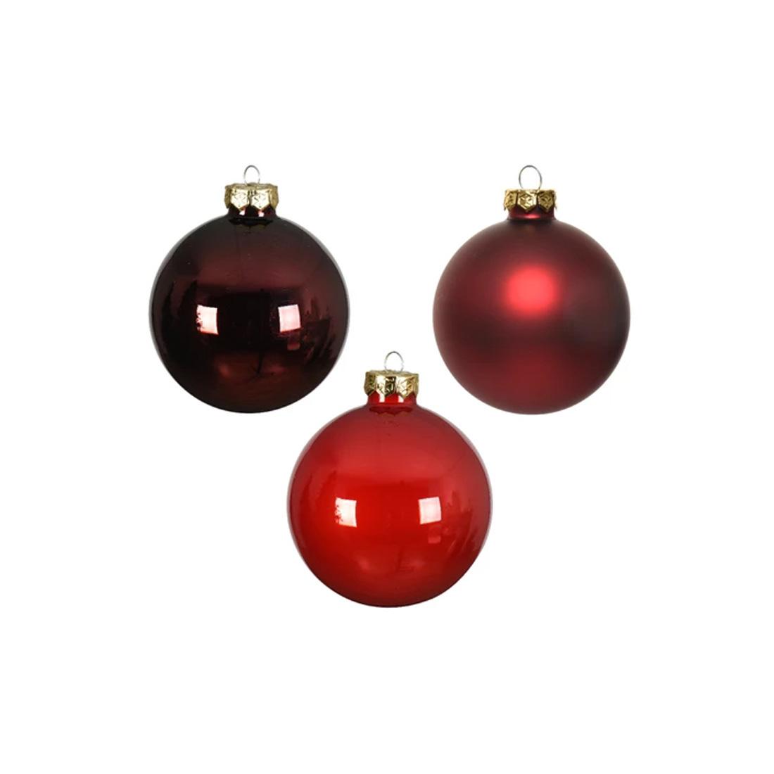 Glass Red Ball Ornament X16 Tube