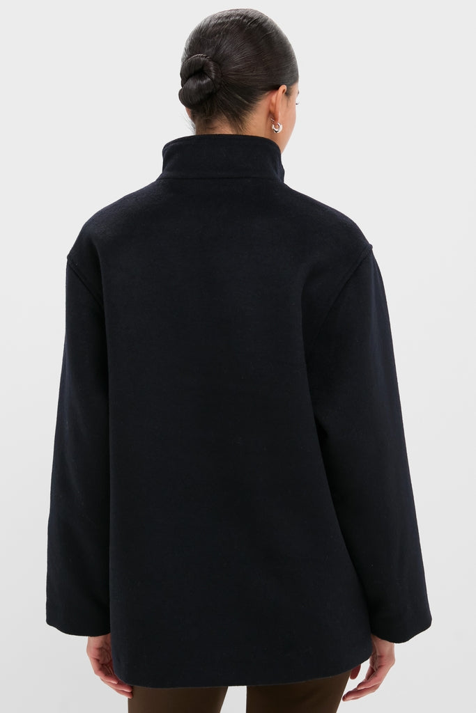 Navy Wool Joan Coat