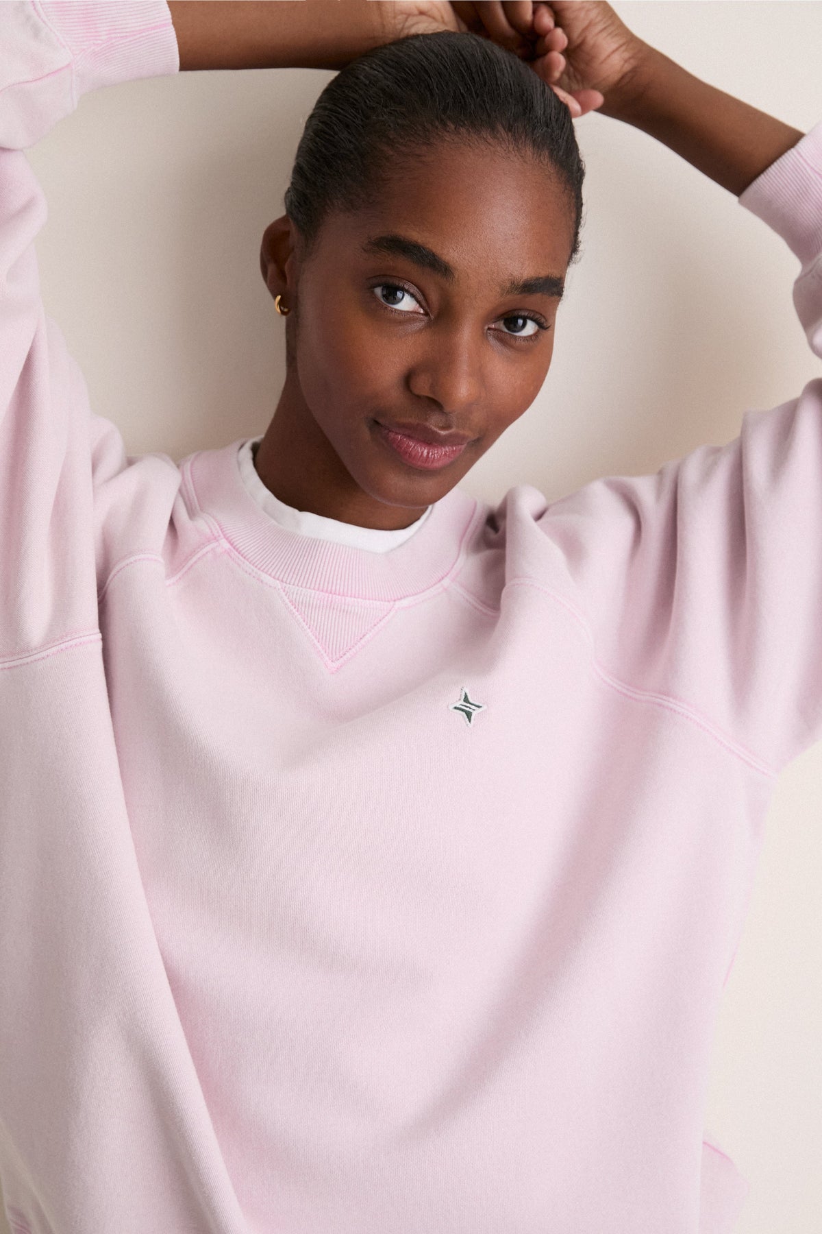 Washed Pink Katarina Crewneck