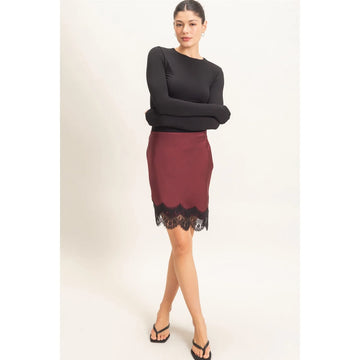 ASYMMETRICAL BIAS CUT SLIP SKIRT