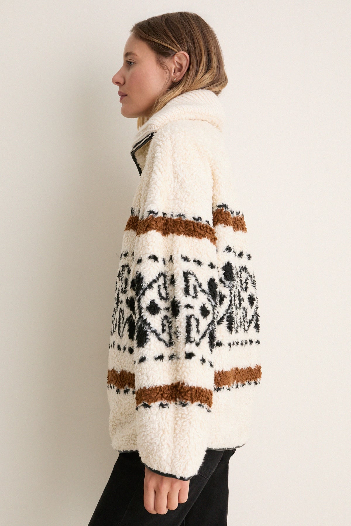 Ecru Graphic Marner Pullover