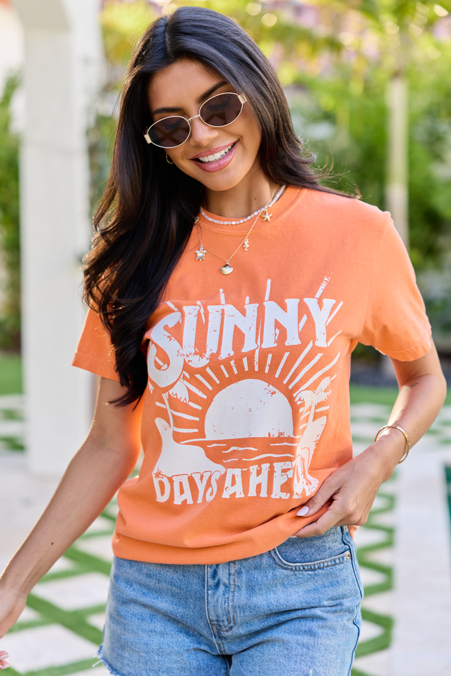 Sunny Days Ahead Orange Comfort Colors Graphic Tee