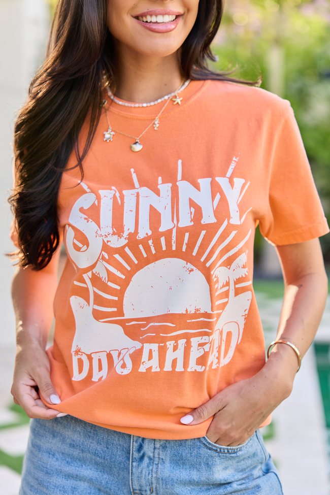 Sunny Days Ahead Orange Comfort Colors Graphic Tee