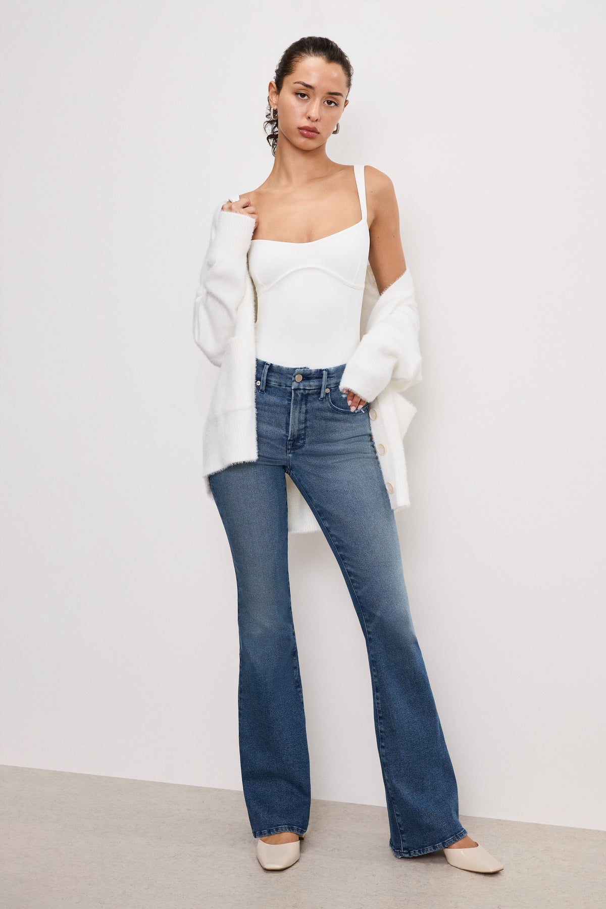 SWEETHEART SCULPTING TANK BODYSUIT | WHITE001