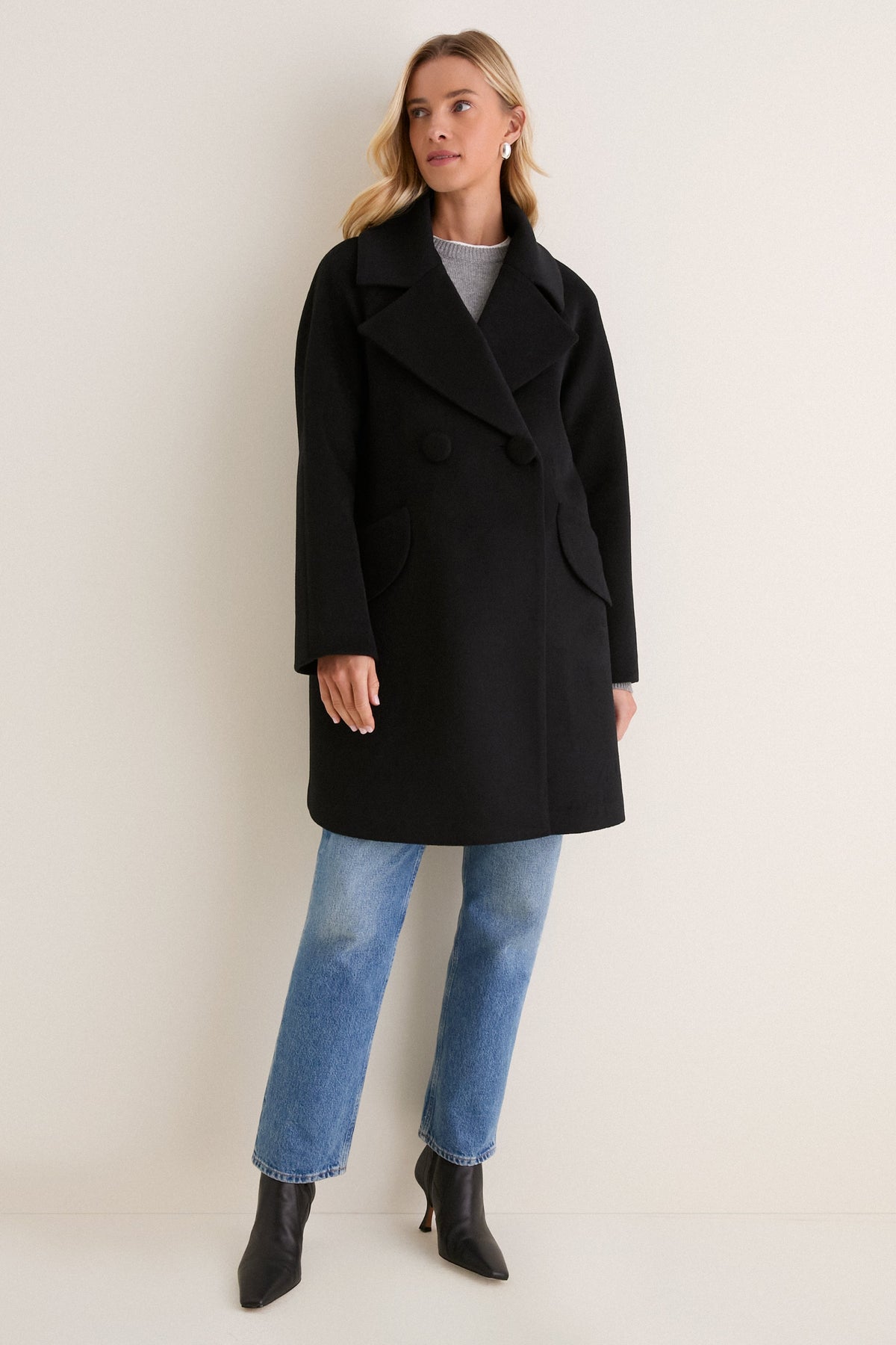 Black Harley Peacoat