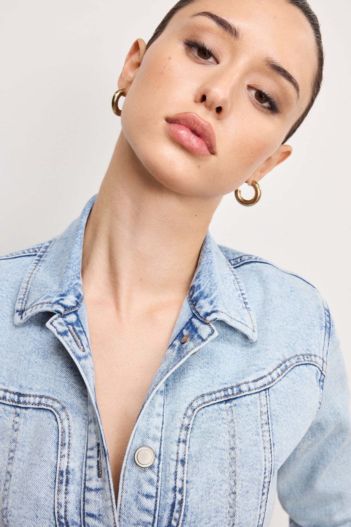 DOLLY DENIM CORSET DRESS | INDIGO1022