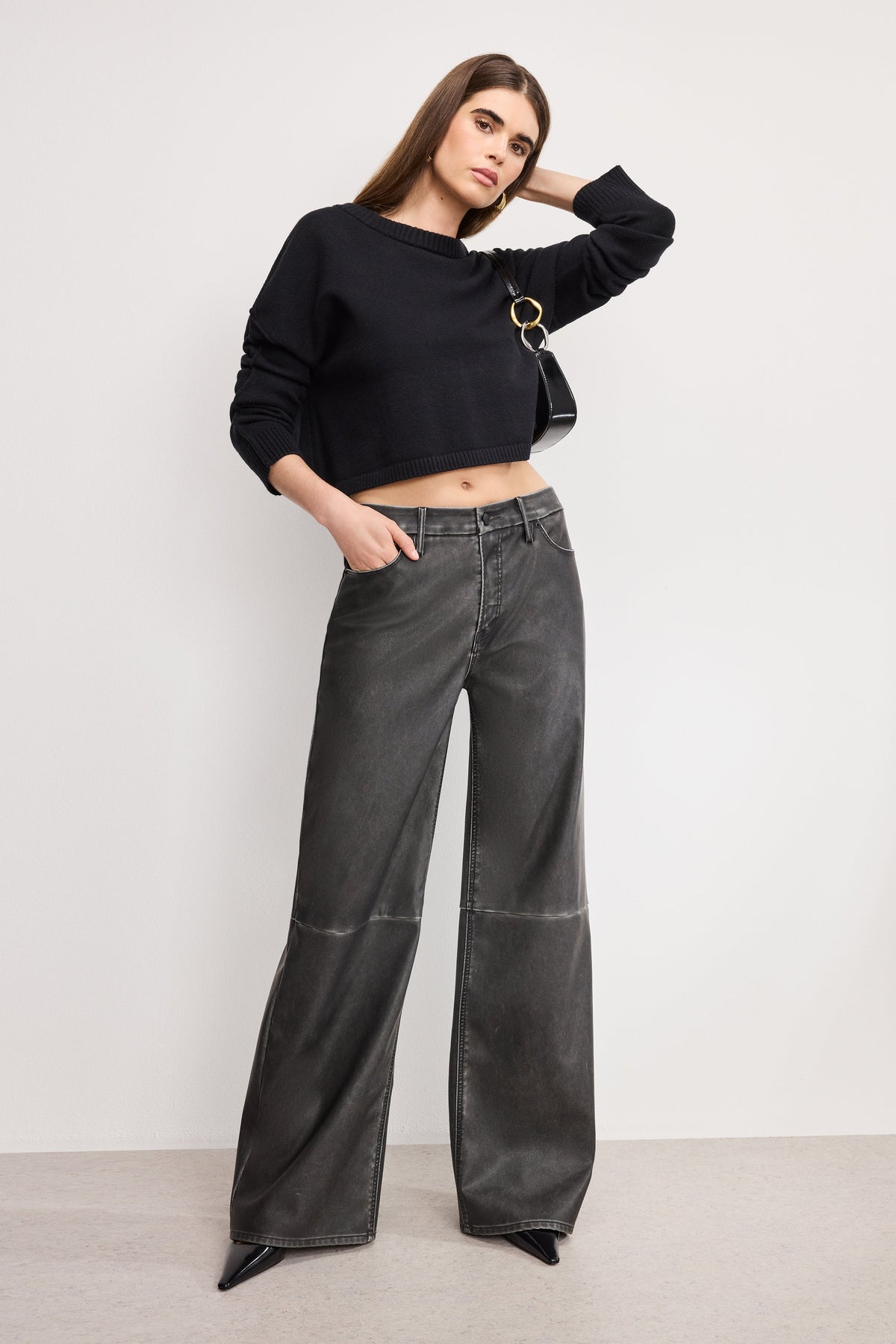 COZY KNIT CREW NECK | BLACK