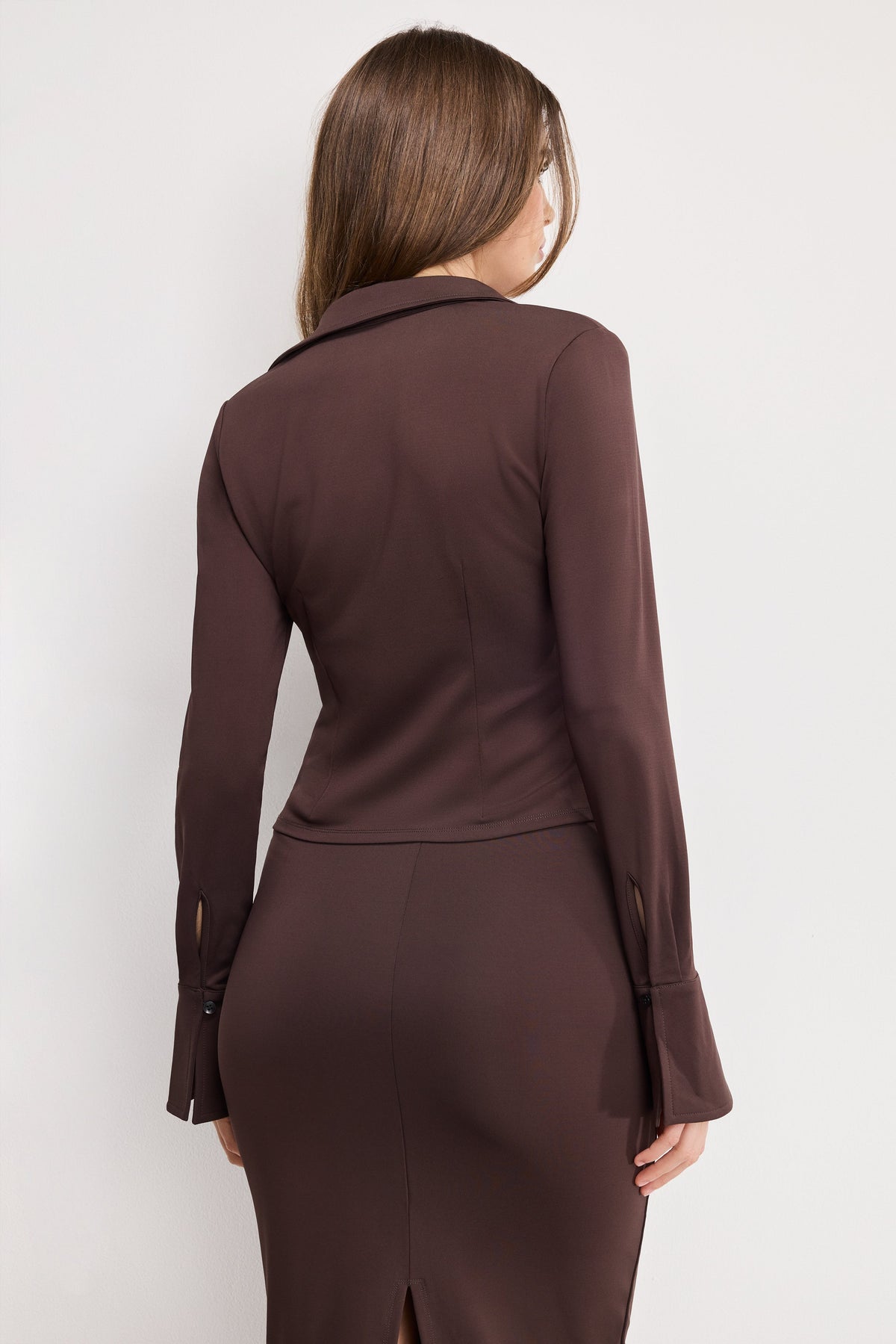 MATTE JERSEY LONG SLEEVE TOP | BARK003