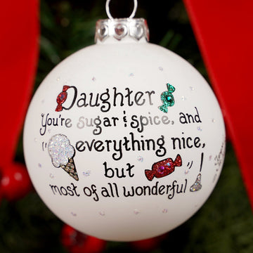 Daughter Sugar Spice Christmas Ornament