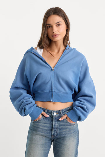 THE ZIP UP SWEATSHIRT | BLUE DRIFT