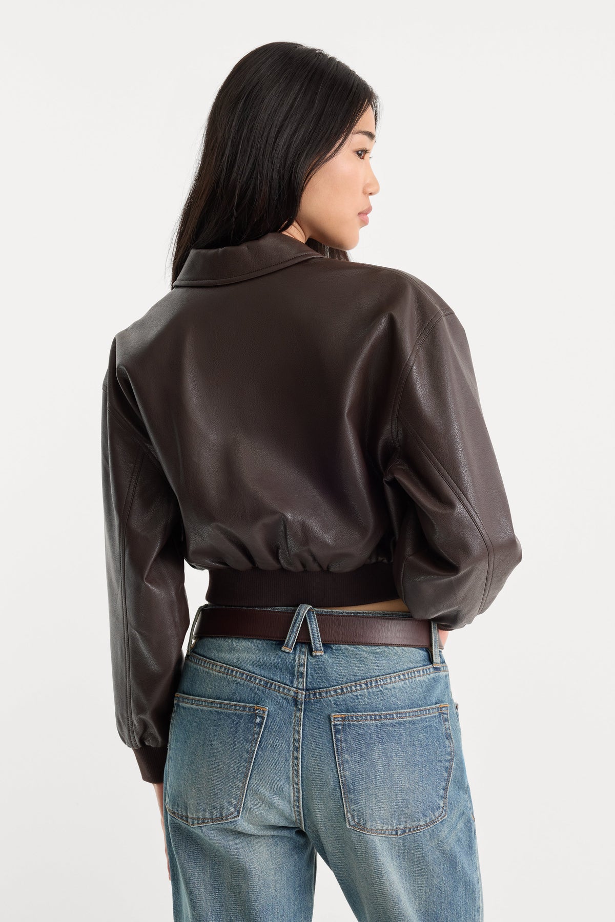 THE BETTER THAN LEATHER BOMBER JACKET | ESPRESSO