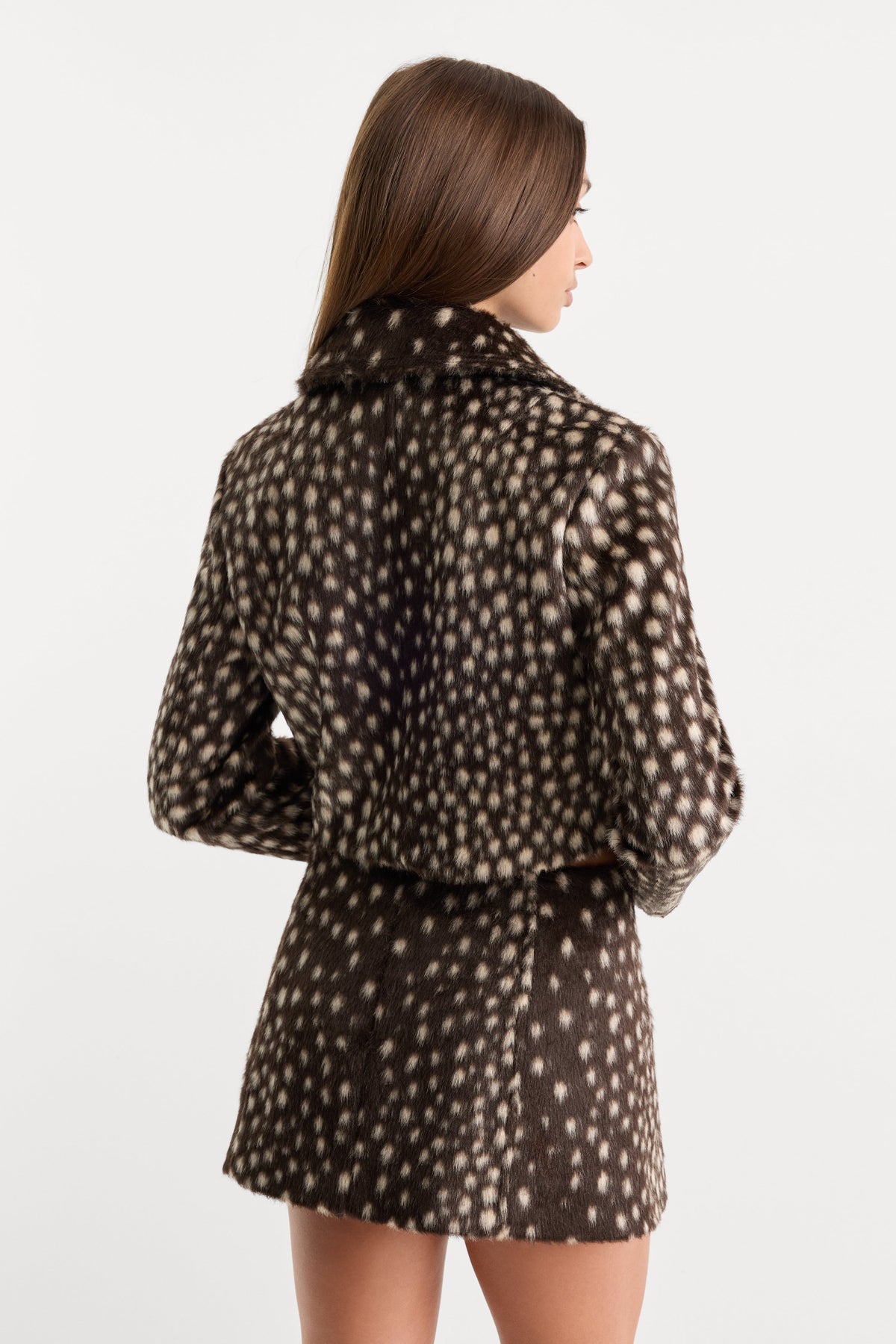 THE PONYHAIR SWING JACKET | DEEP CHOCOLATE FAWN