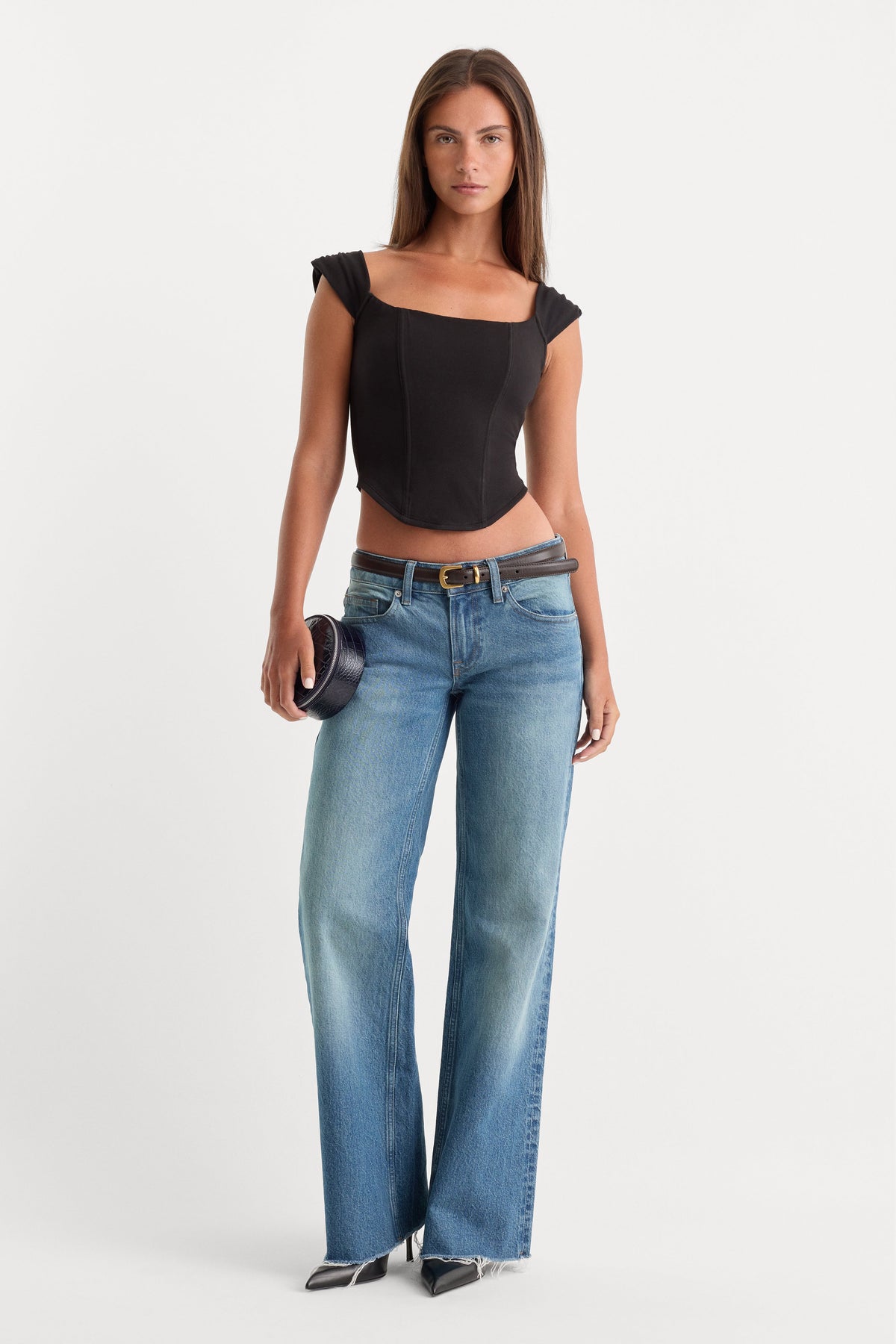 DOLLY SUPER STRETCH CORSET TOP | BLACK001