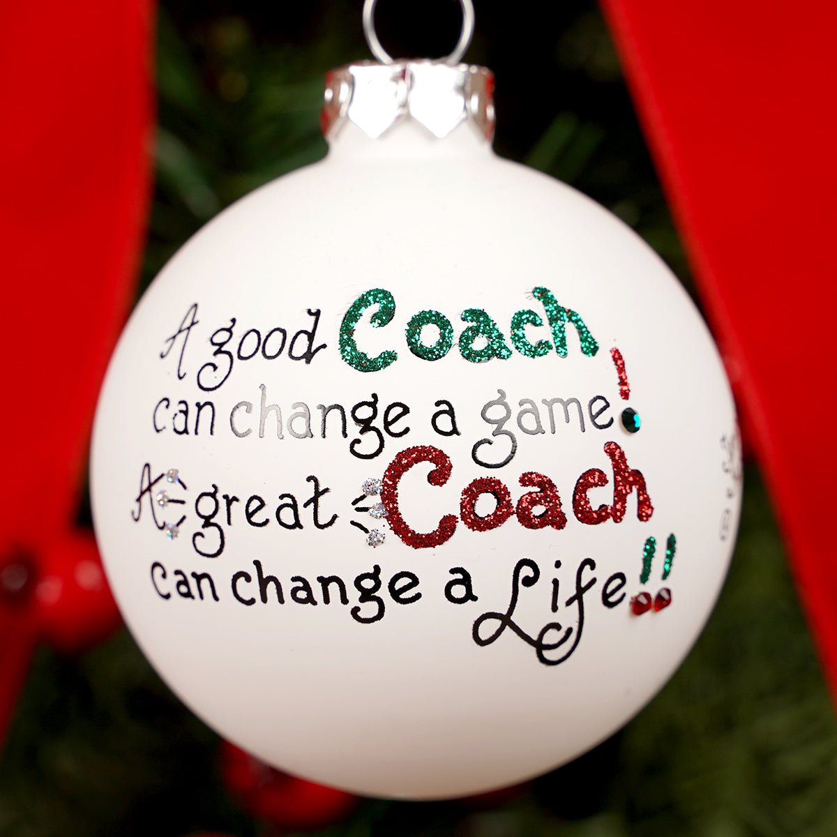 Coach Can Change a Life Christmas Ornament