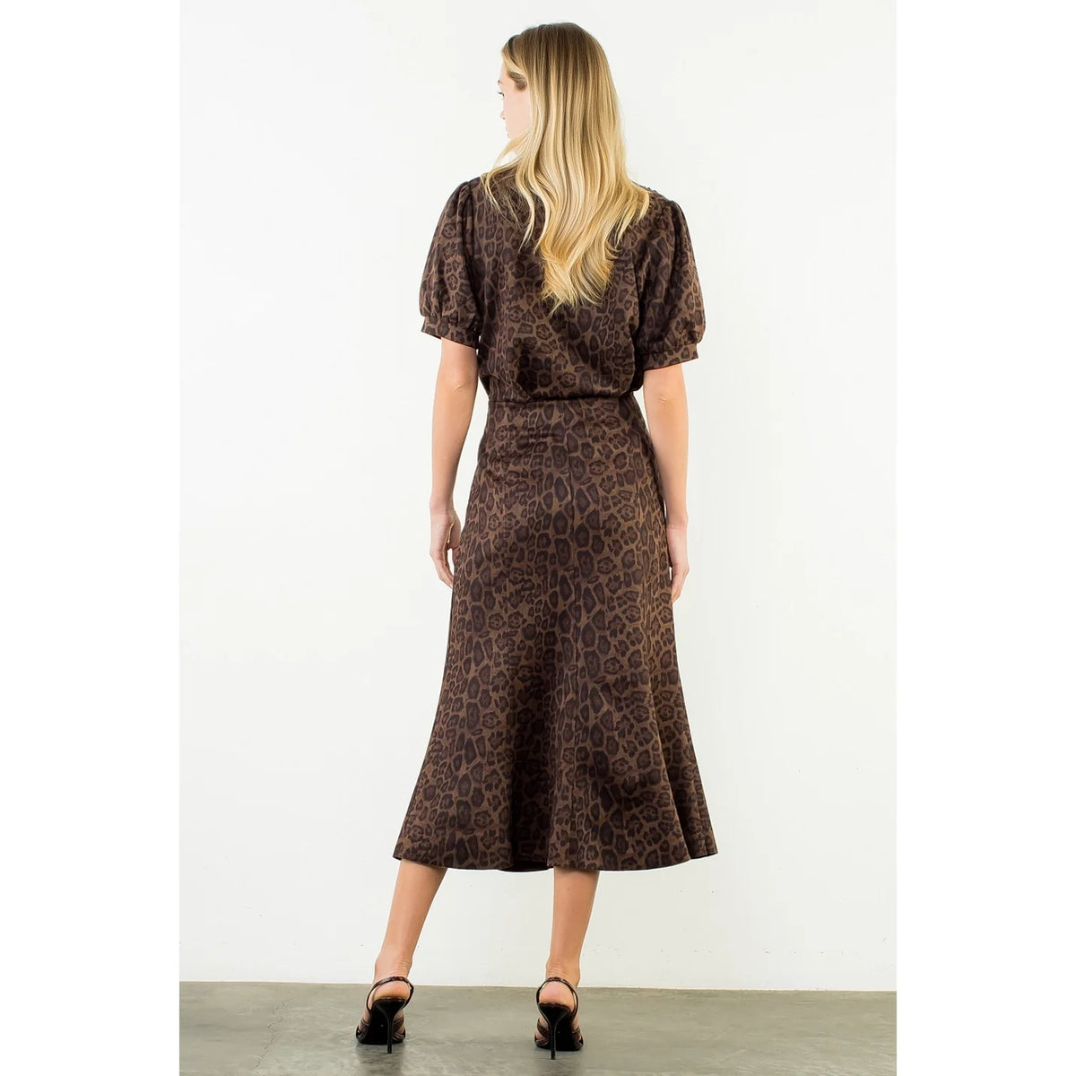 LONG ANIMAL PRINT SKIRT