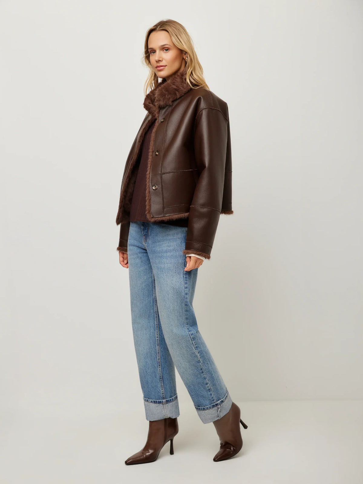 MACKENZIE REVERSABLE FUR COAT