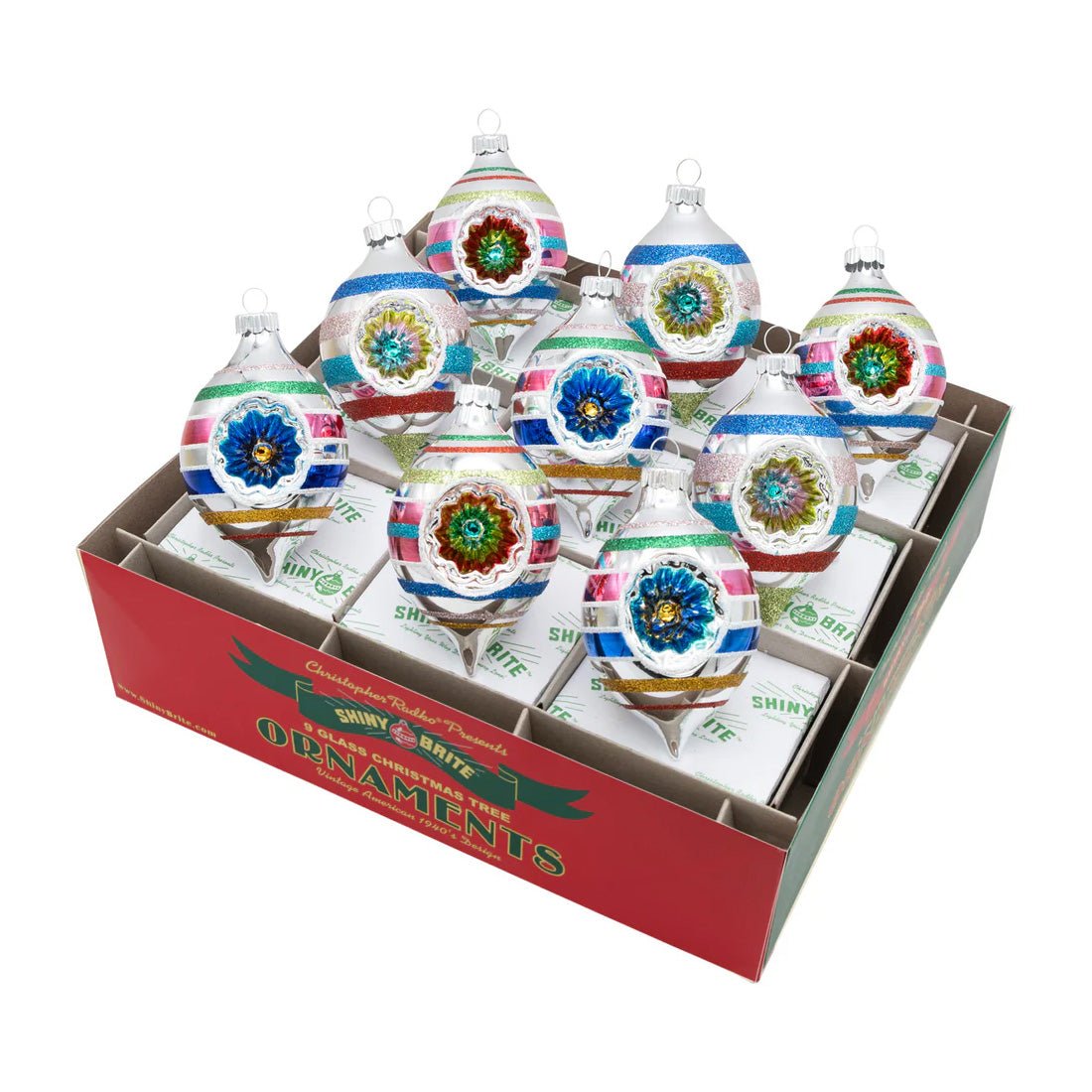 CC Reflector Tulip Ornaments 9 count