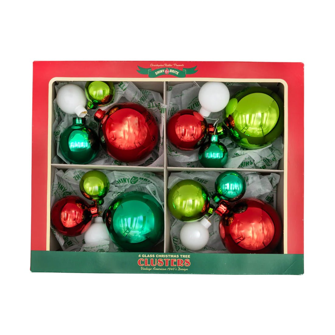 HS Cluster Ornaments 4 Count