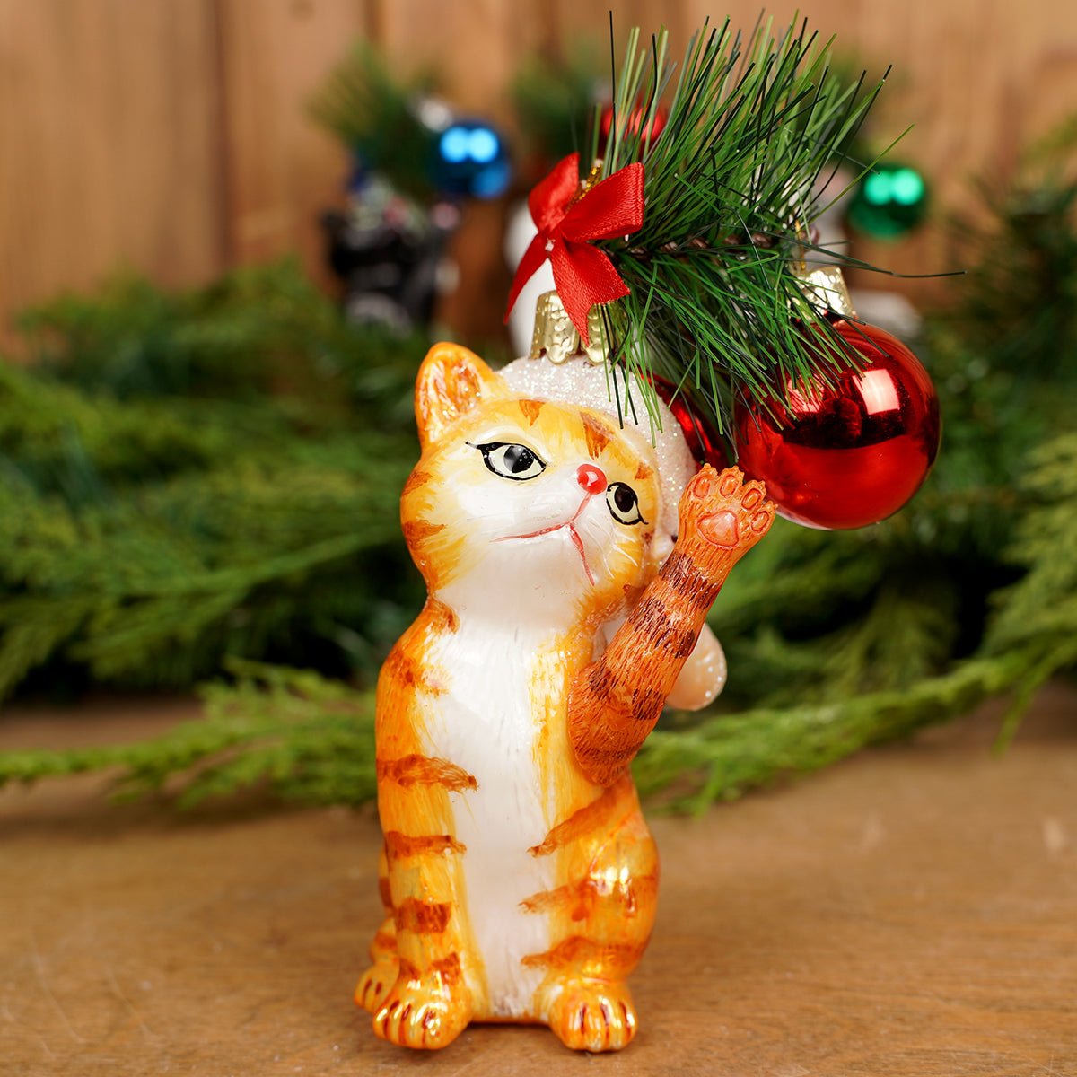 Noble Gems Christmas Cat Ornaments