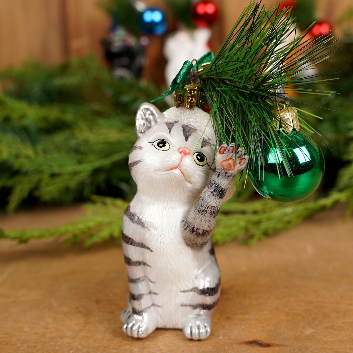 Noble Gems Christmas Cat Ornaments