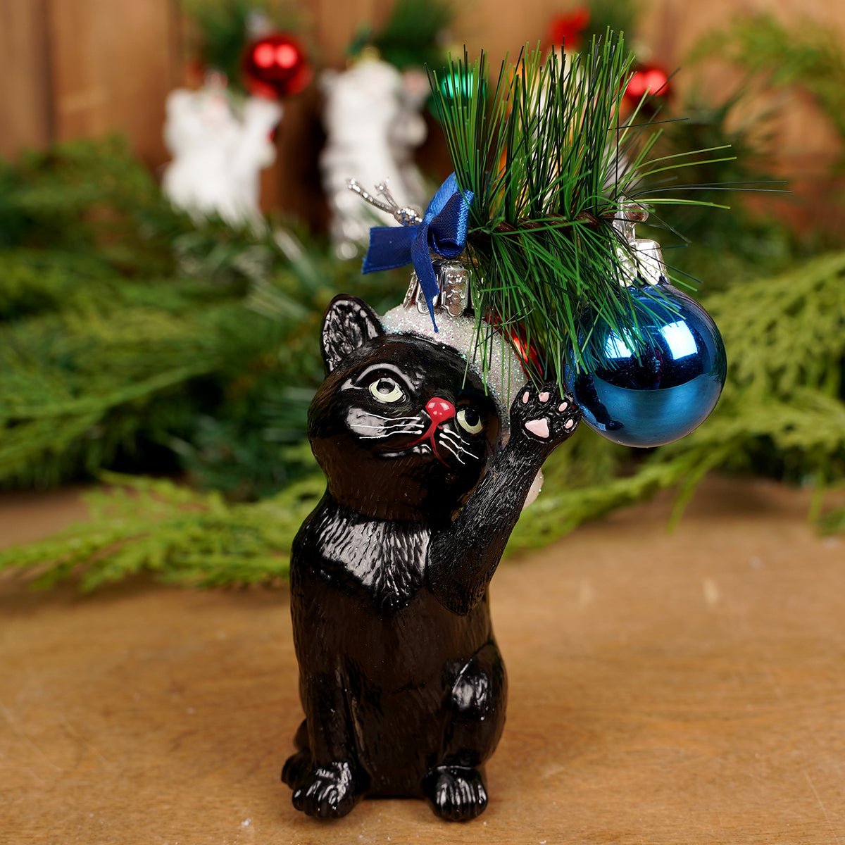 Noble Gems Christmas Cat Ornaments