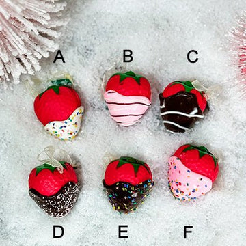 Chocolate Covered Strawberry Ornament