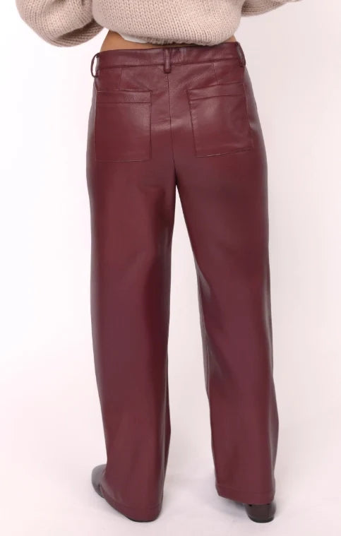 NIGHT VISION FAUX LEATHER PANTS
