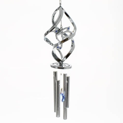 Hummingbird Spiral Wind Chime Suncatcher