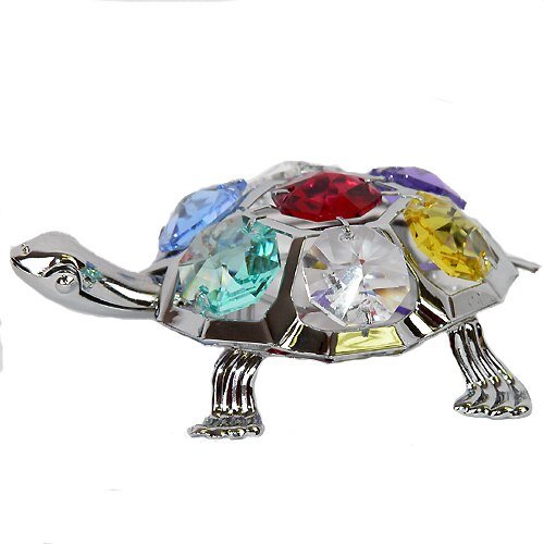Chrome Standing Turtle Suncatcher