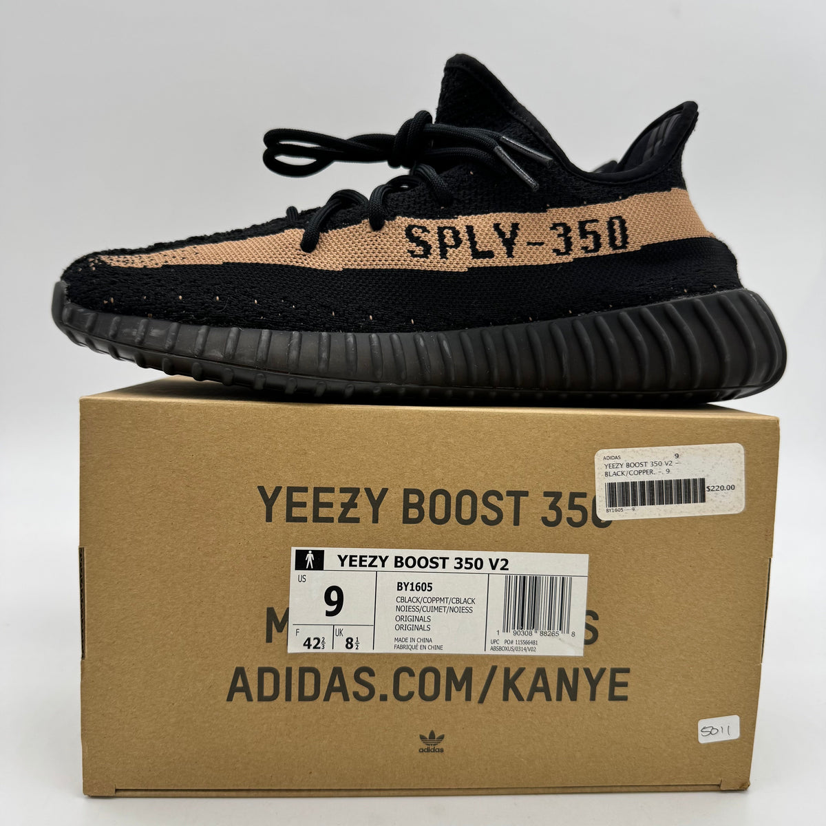Adidas Yeezy Boost 350 Core Black Copper
