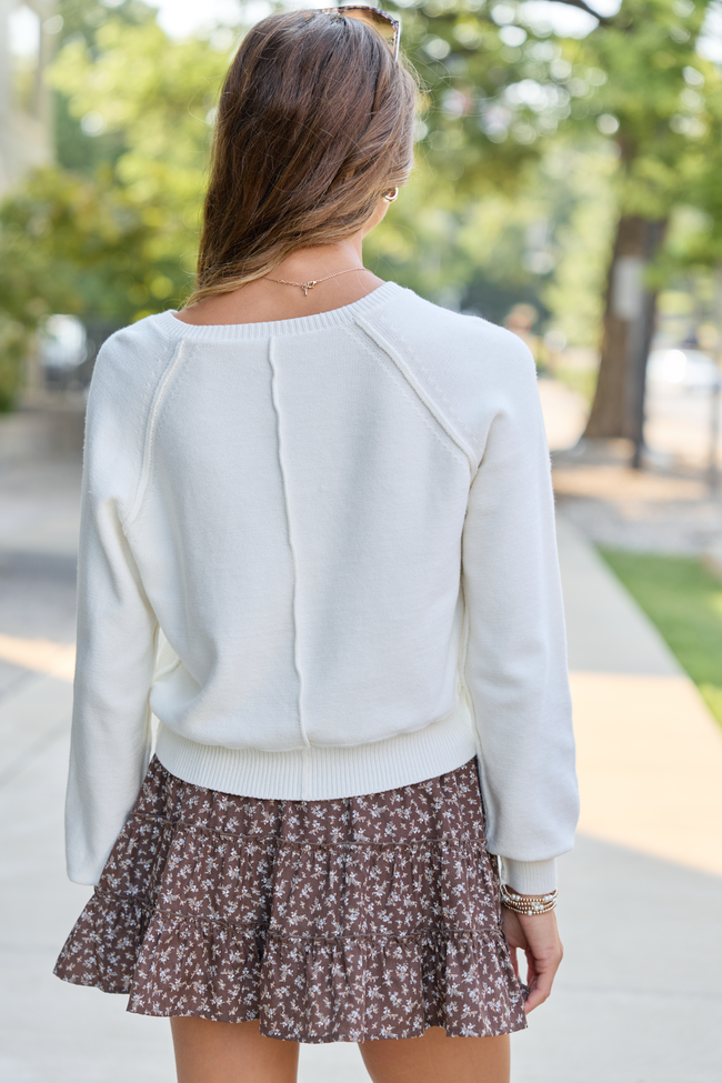 Casey Cream Henley Pullover
