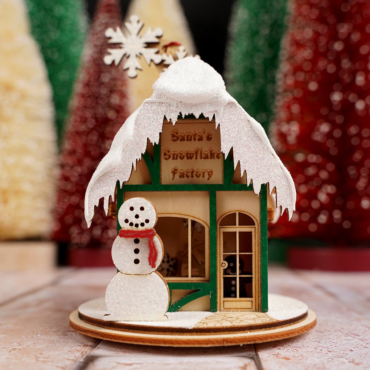 Santas Snowflake Factory Ornament