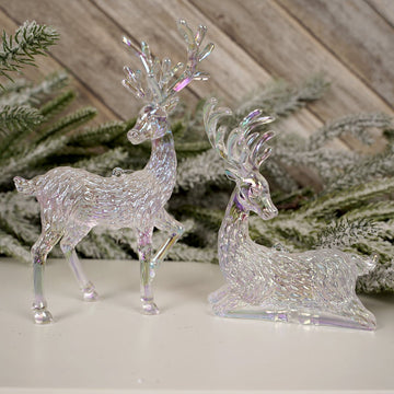 Iridescent Reindeer Christmas Ornament