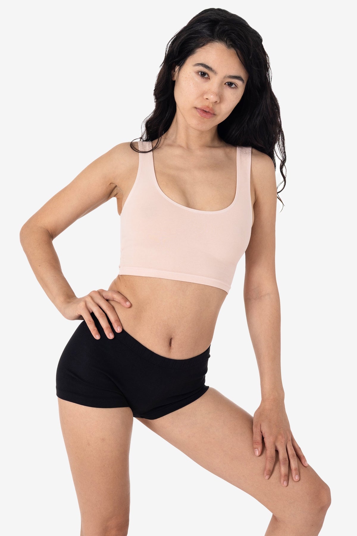 8383GD - Garment Dye Cotton Spandex Crop Tank