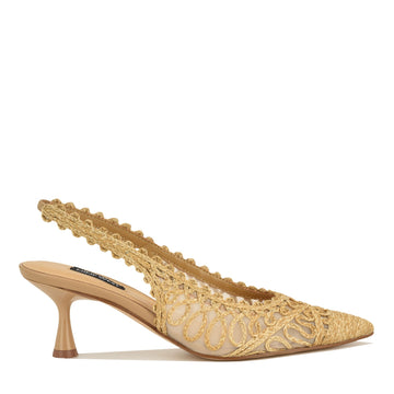 Romaine Woven Slingback Pumps