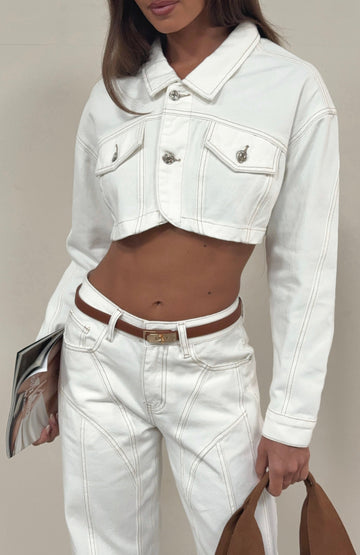 Love You Again Denim Jacket Off White