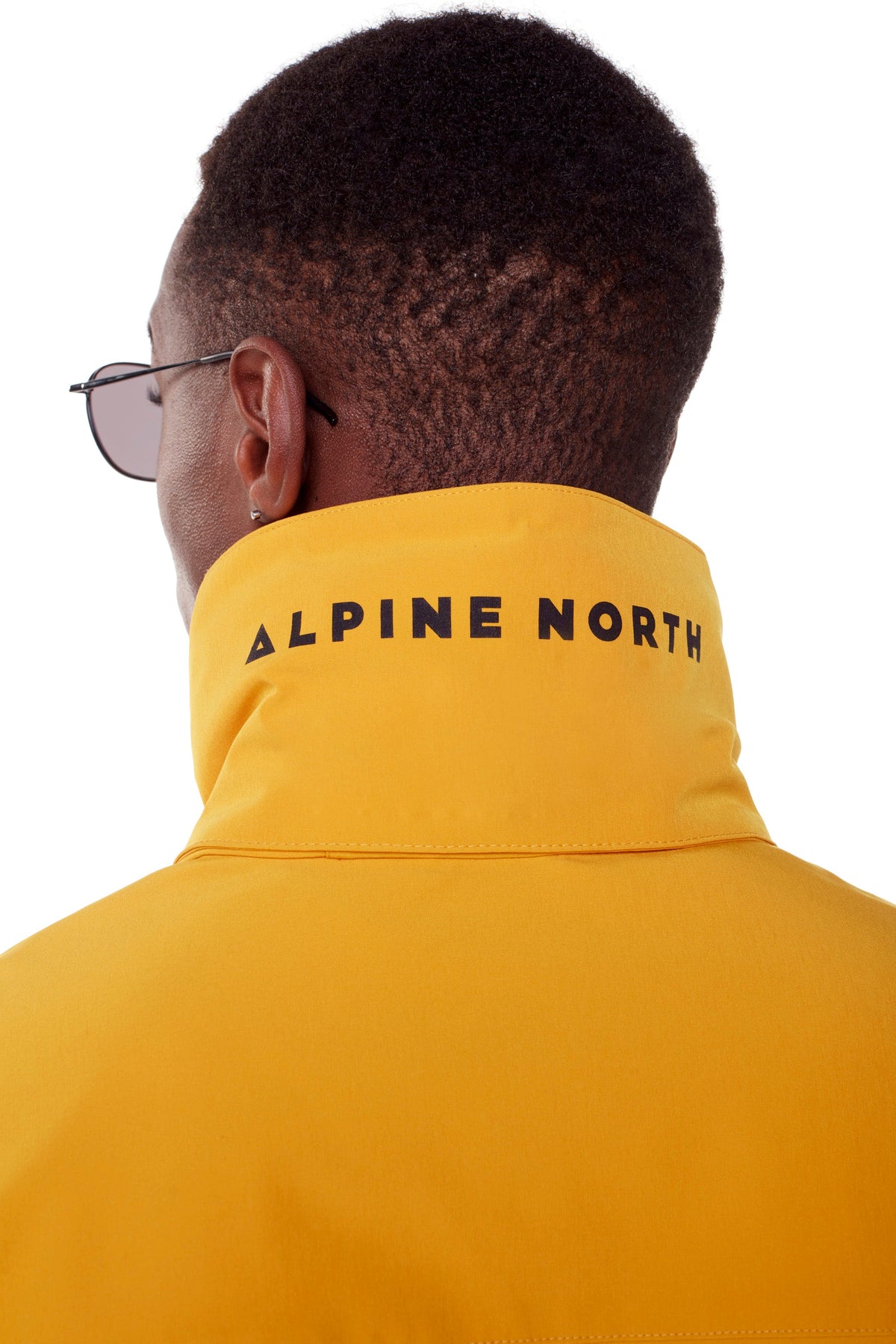CARMACKS | MEN'S (RECYCLED) MIDWEIGHT RAIN SHELL JACKET, MUSTARD