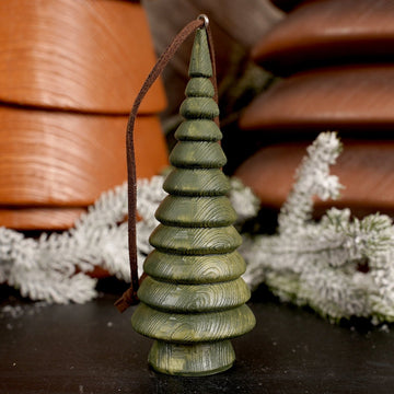 4.7Inch Dark Green Tree Ornament