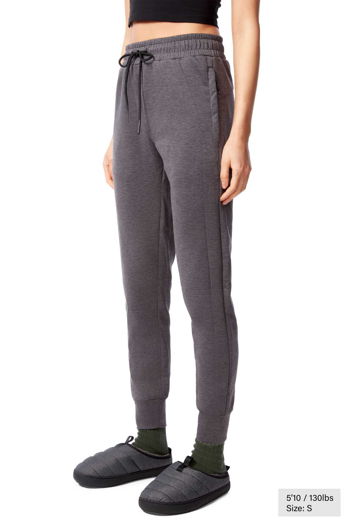 LUNA | WOMEN'S JOGGER PANTS, DARK GREY HEATHER