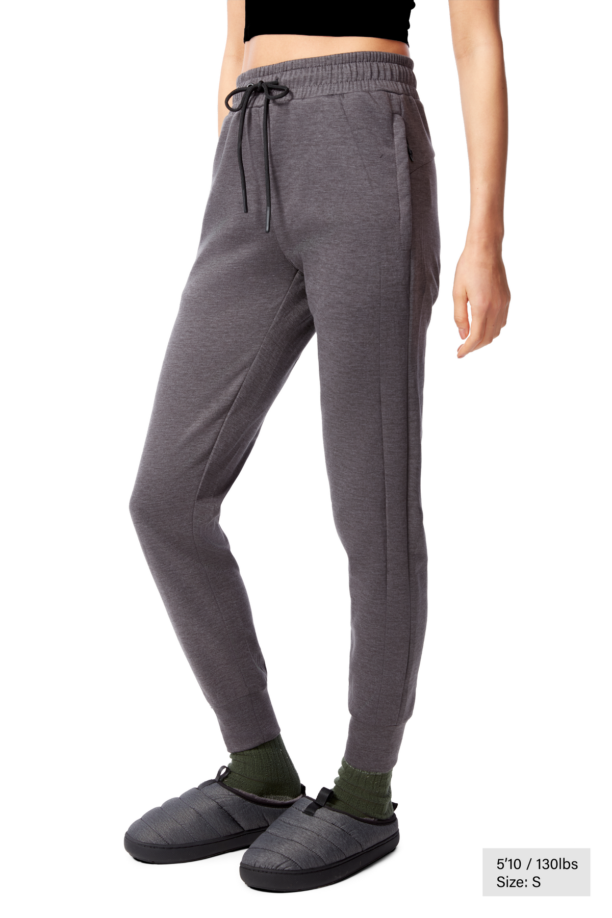 LUNA | WOMEN'S JOGGER PANTS, DARK GREY HEATHER