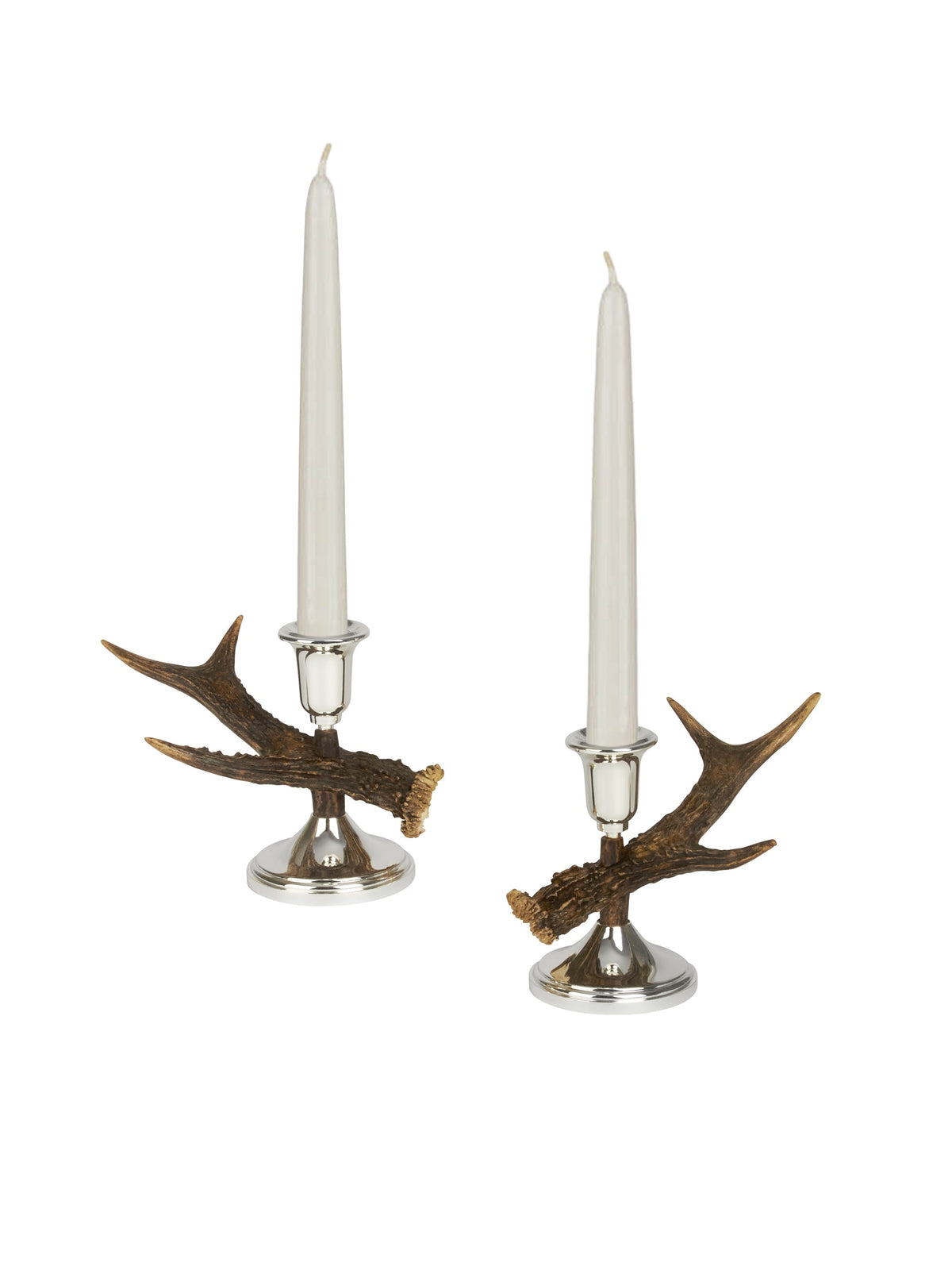 Antler Candlestick Pair