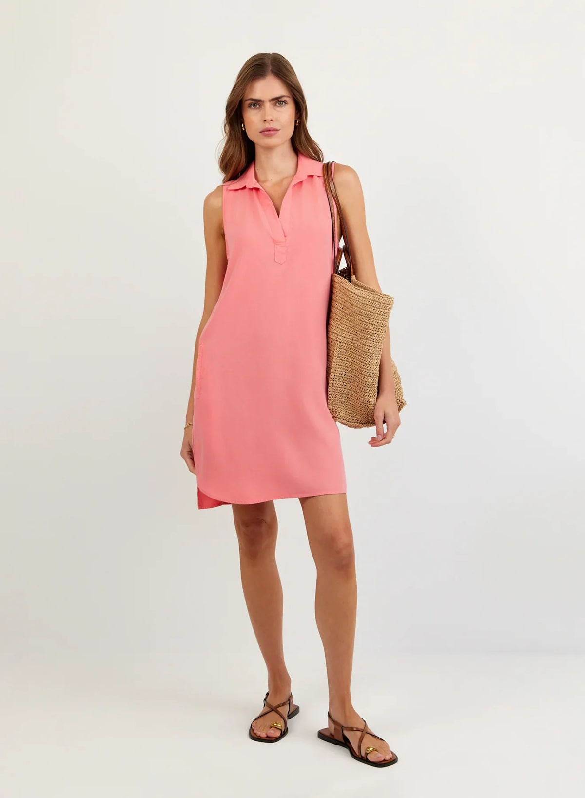 SLEEVELESS A-LINE DRESS