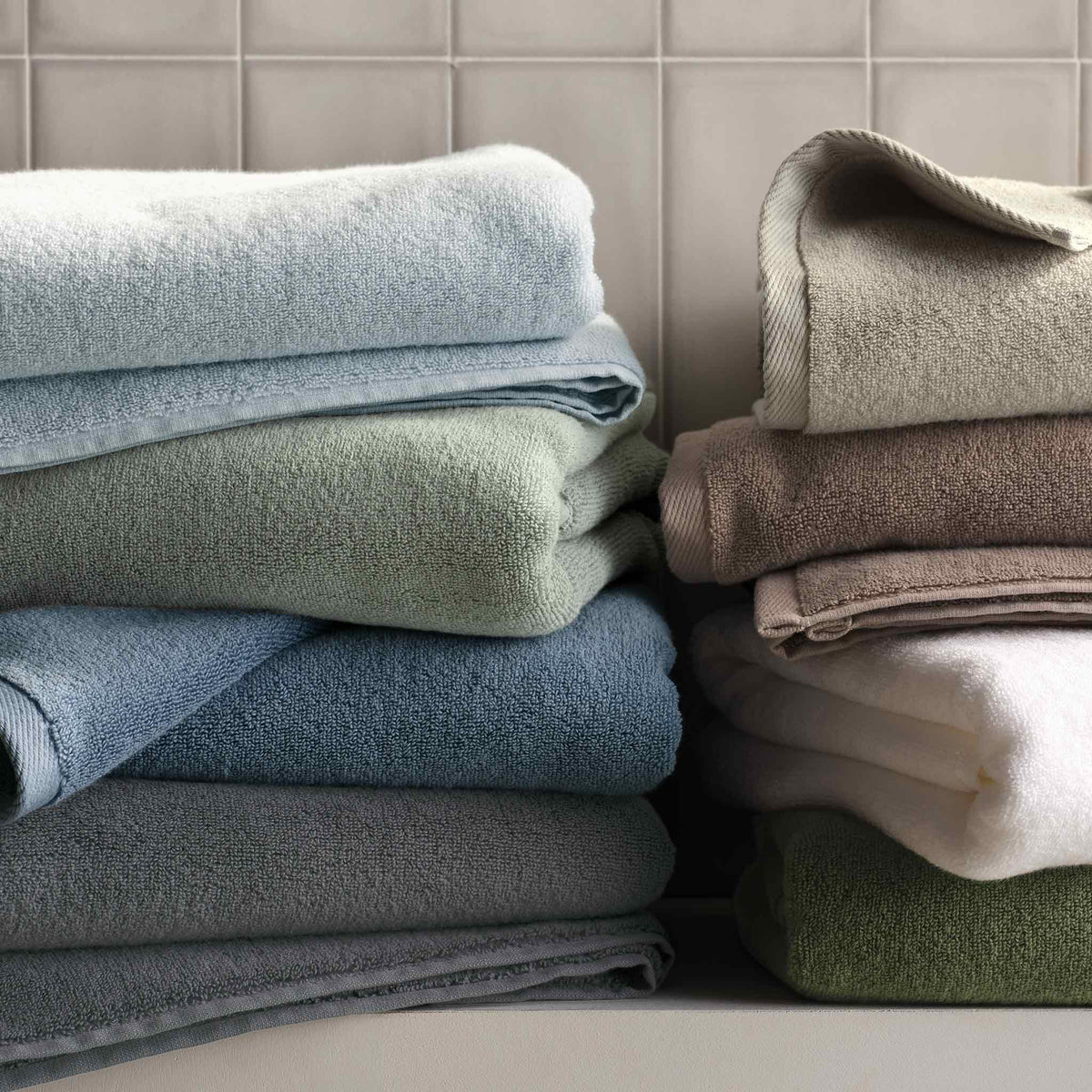 Plush Turkish Cotton Hand Towels Set of 2